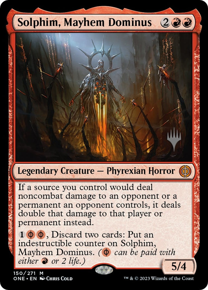 Image for Solphim, Mayhem Dominus (150) [Promo Pack: Phyrexia: All Will Be One]