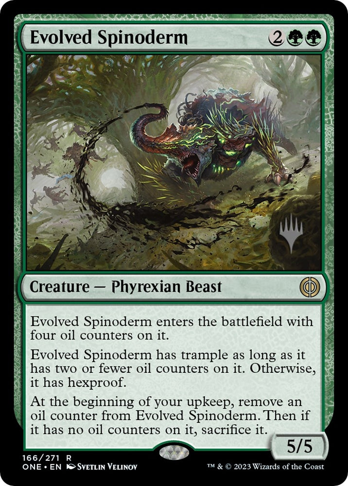 Image for Evolved Spinoderm (166) [Promo Pack: Phyrexia: All Will Be One]