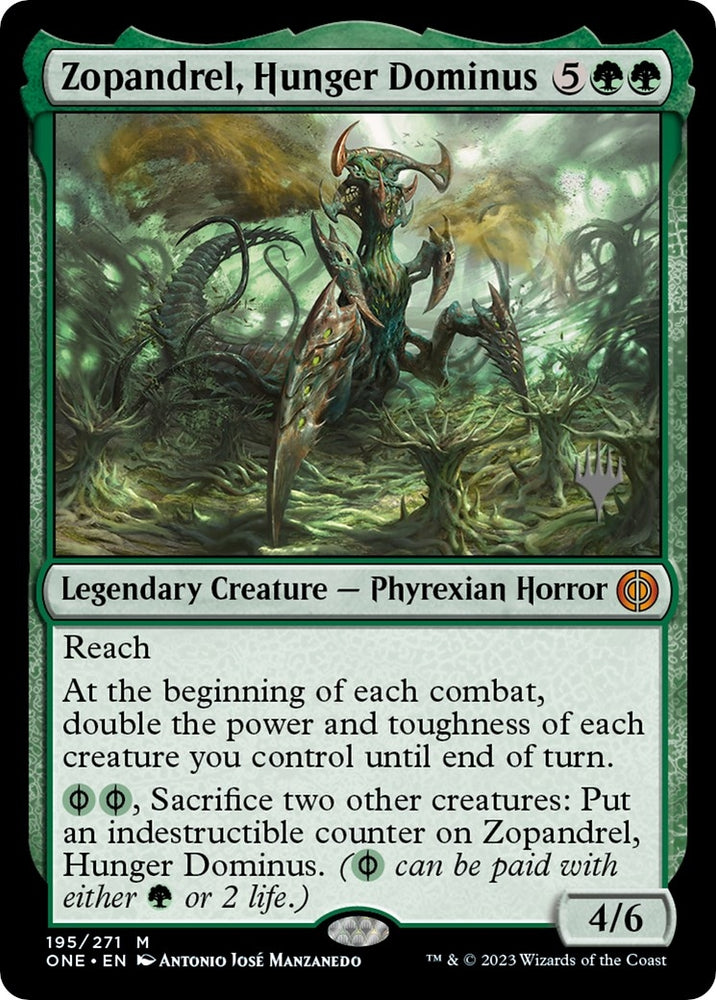 Image for Zopandrel, Hunger Dominus (195) [Promo Pack: Phyrexia: All Will Be One]