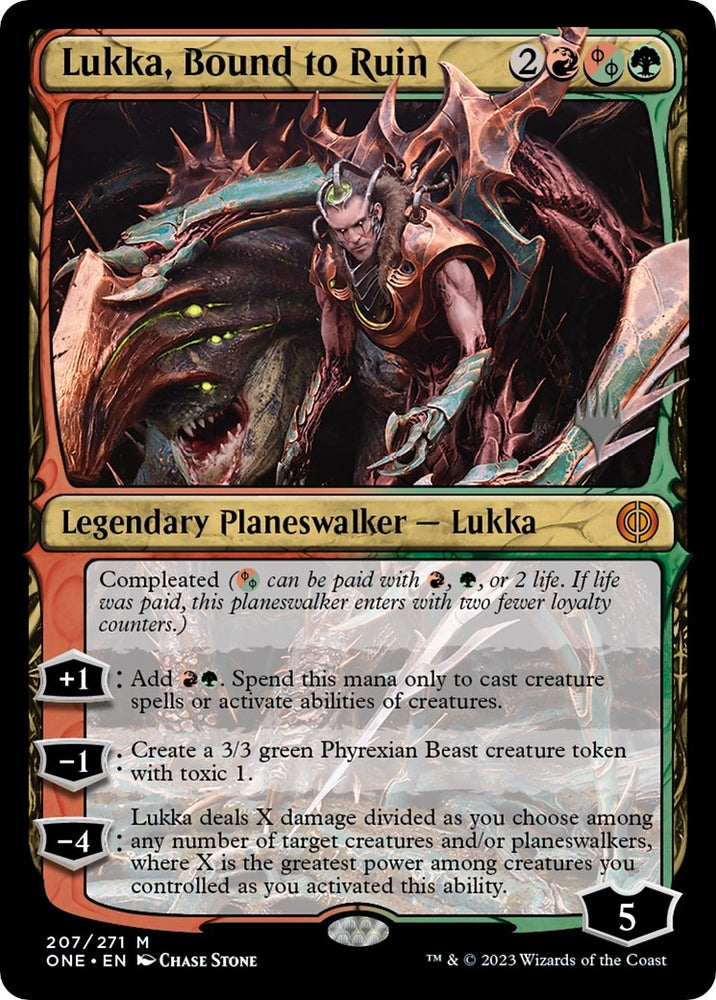 Image for Lukka, Bound to Ruin (207) [Promo Pack: Phyrexia: All Will Be One]