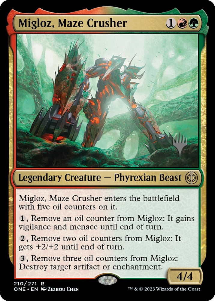 Image for Migloz, Maze Crusher (210) [Promo Pack: Phyrexia: All Will Be One]