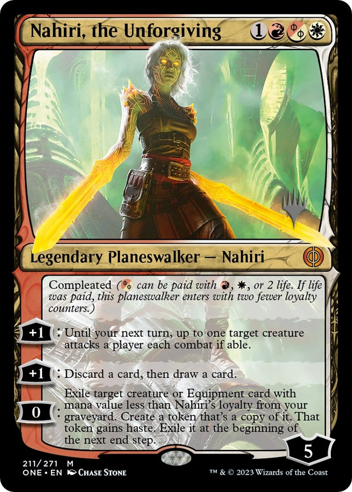 Image for Nahiri, the Unforgiving (211) [Promo Pack: Phyrexia: All Will Be One]