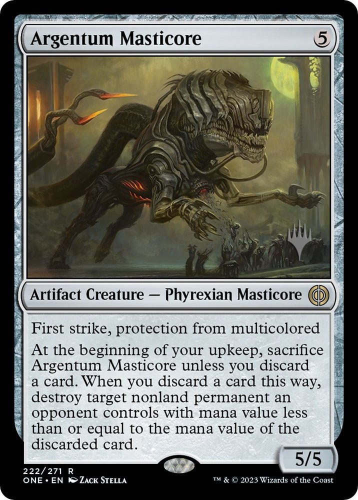 Image for Argentum Masticore (222) [Promo Pack: Phyrexia: All Will Be One]