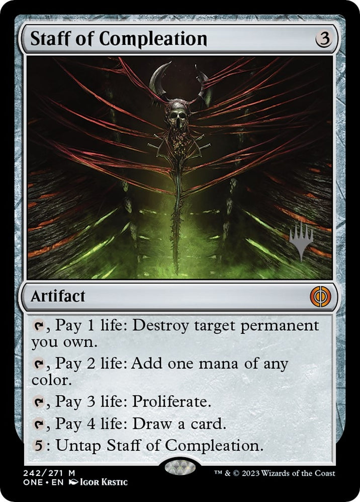 Image for Staff of Compleation (242) [Promo Pack: Phyrexia: All Will Be One]