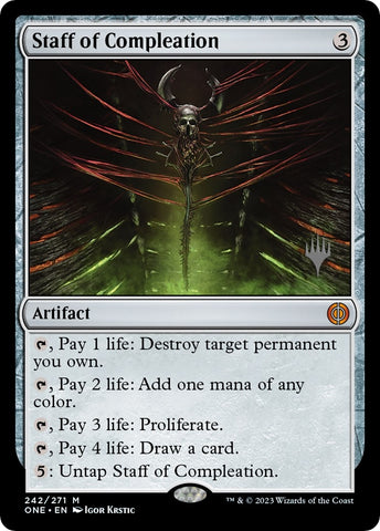 Image for Staff of Compleation (242) [Promo Pack: Phyrexia: All Will Be One]