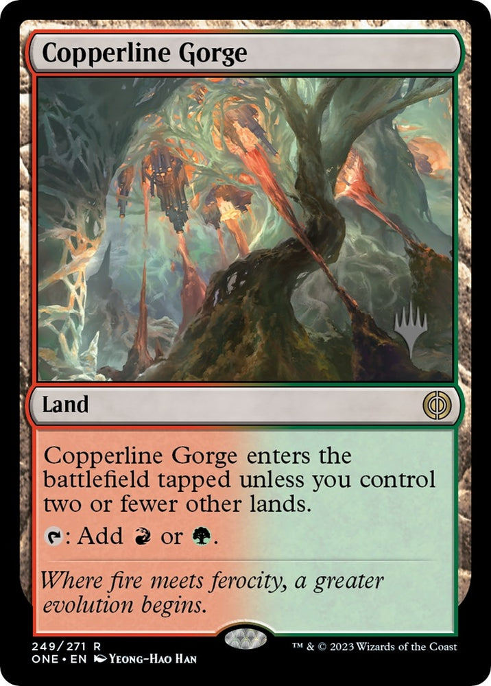 Image for Copperline Gorge (249) [Promo Pack: Phyrexia: All Will Be One]