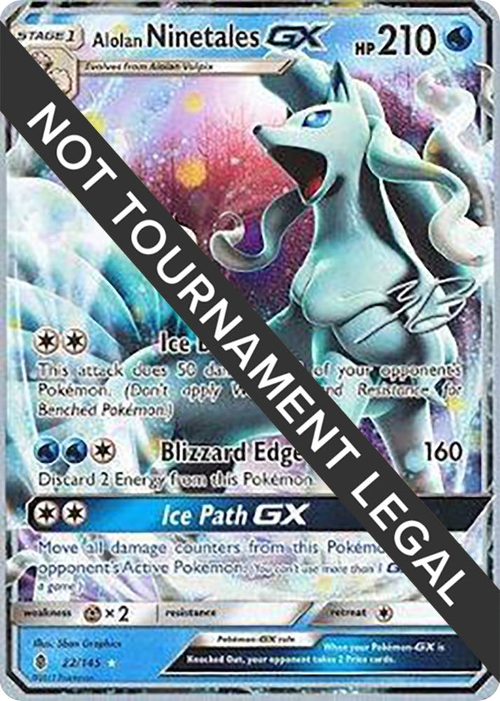 Image for Alolan Ninetales GX - 2017 (Zachary Bokhari) (22/145) - Pokemon