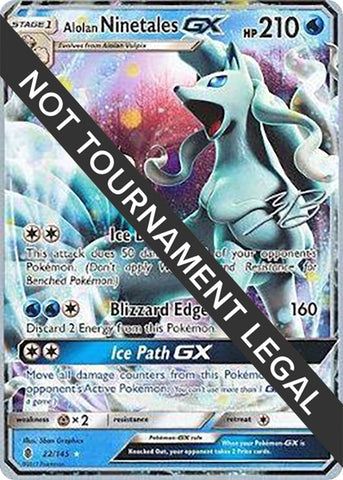 Image for Alolan Ninetales GX - 2017 (Zachary Bokhari) (22/145) - Pokemon