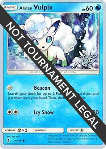 Image for Alolan Vulpix - 2017 (Zachary Bokhari) (21/145) - Pokemon