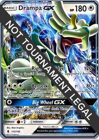 Image for Drampa GX - 2018 (Magnus Pedersen) (115/145) - Pokemon