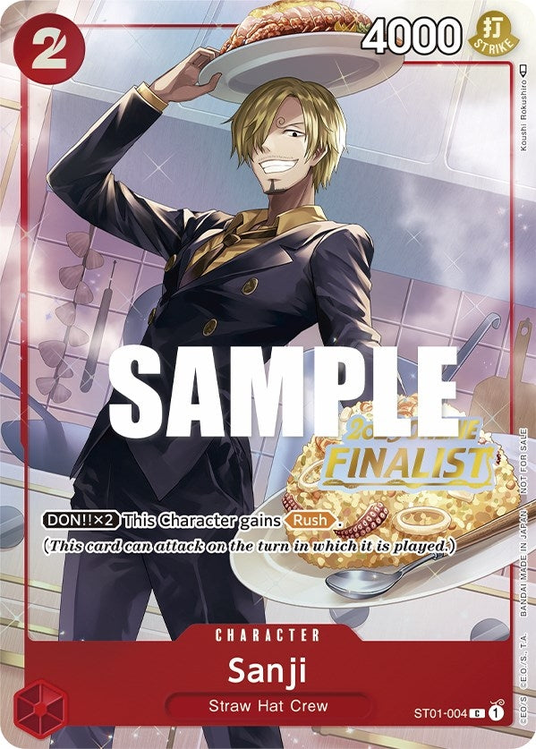 Image for Sanji (Online Regional 2023) [Finalist] (ST01-004) - One Piece Card Game