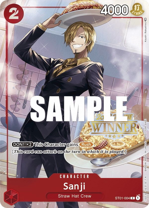 Image for Sanji (Online Regional 2023) [Winner] (ST01-004) - One Piece Card Game