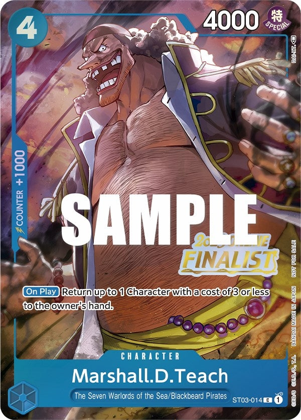 Marshall.D.Teach (Online Regional 2023) [Finalist] (ST03-014) (One Piece Promotion Cards)