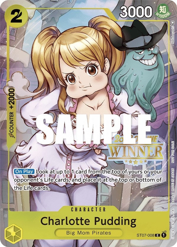 Charlotte Pudding (Online Regional 2023) [Winner] (ST07-008) (One Piece Promotion Cards)