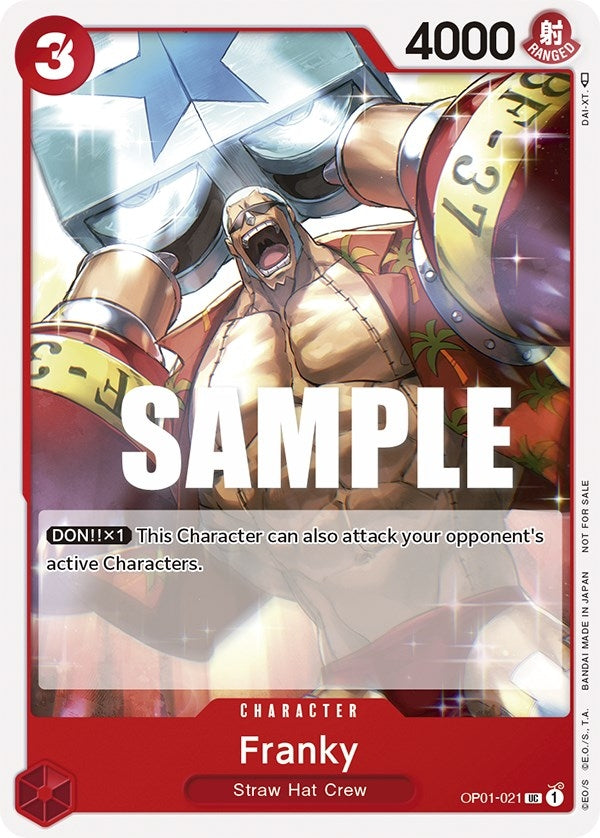 Franky (Tournament Pack Vol. 2) (OP01-021) (One Piece Promotion Cards)