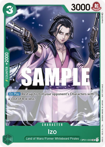 Izo (Tournament Pack Vol. 2) (OP01-033) (One Piece Promotion Cards)