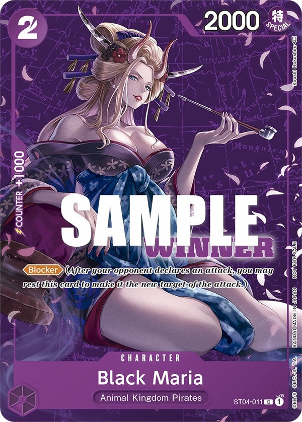 Black Maria (Tournament Pack Vol. 2) [Winner] (ST04-011) (One Piece Promotion Cards)