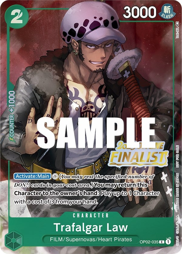 Image for Trafalgar Law (Offline Regional 2023) [Finalist] (OP02-035) - One Piece Card Game