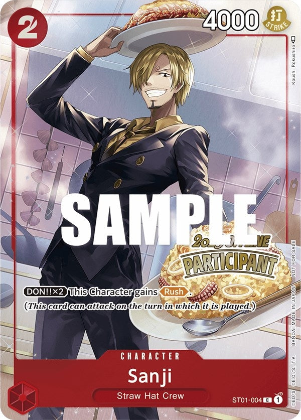 Image for Sanji (Offline Regional 2023) [Participant] (ST01-004) - One Piece Card Game