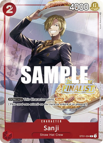 Image for Sanji (Offline Regional 2023) [Finalist] (ST01-004) (One Piece Promotion Cards) - One Piece Card Game
