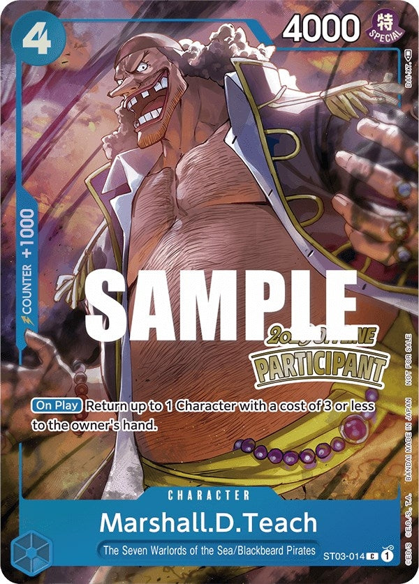 Marshall.D.Teach (Offline Regional 2023) [Participant] (ST03-014) (One Piece Promotion Cards)