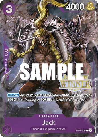 Jack (Offline Regional 2023) [Winner] (ST04-008) (One Piece Promotion Cards)