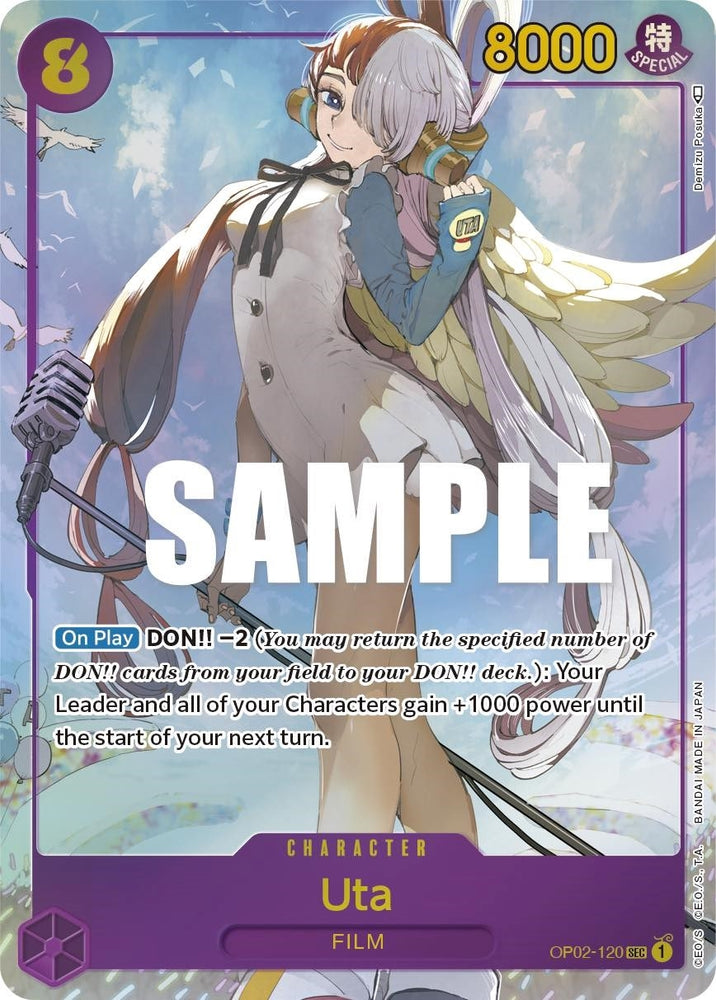 Image for Uta (Alternate Art) (OP02-120) (OP02) - One Piece Card Game
