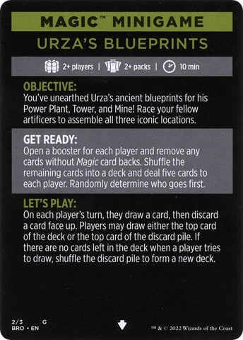 Image for Magic Minigame: Urza's Blueprints (2) [The Brothers' War]