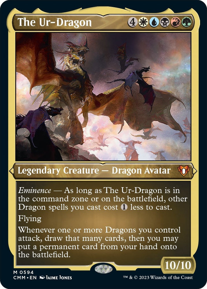 Image for The Ur-Dragon (Foil Etched) (594) [Commander Masters]