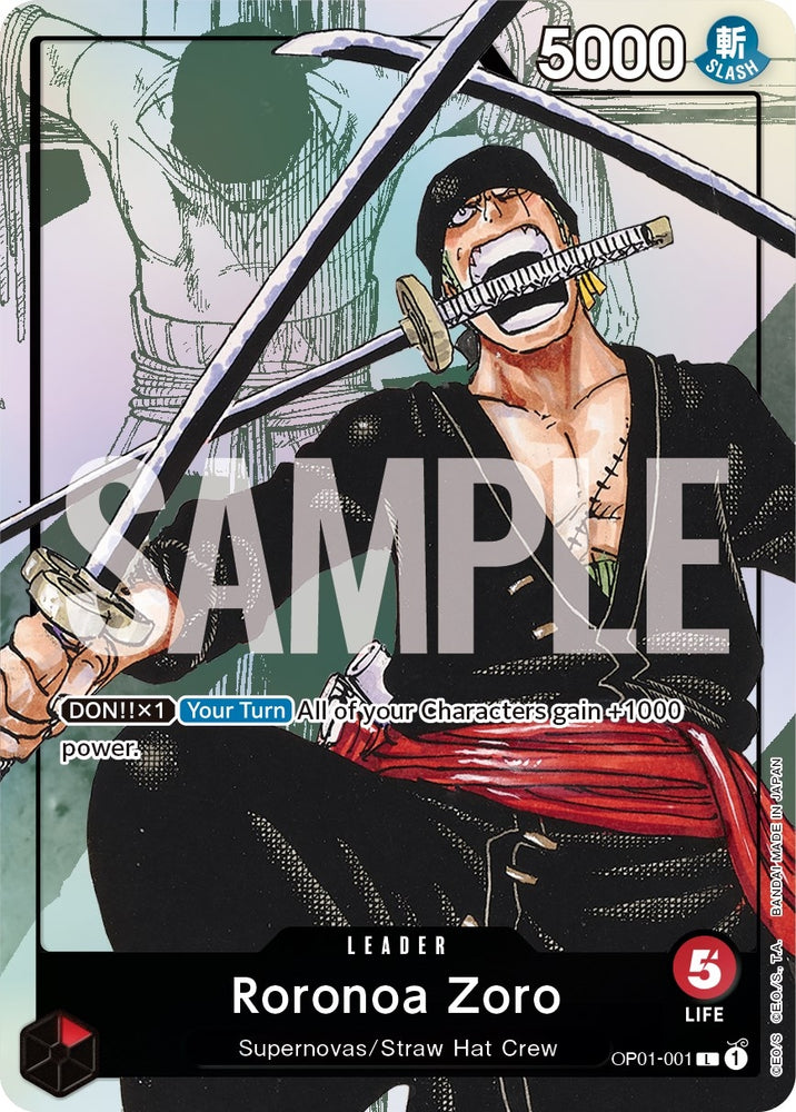 Image for Roronoa Zoro - OP01-001 (Alternate Art) (OP01-001) - One Piece Card Game