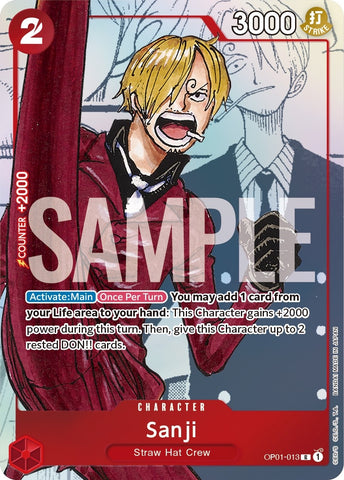 Image for Sanji - OP01-013 (Alternate Art) (OP01-013) - One Piece Card Game