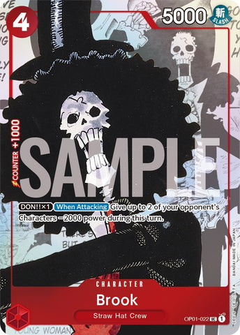 Brook - OP01-022 (Alternate Art) (OP01-022) (One Piece Promotion Cards)