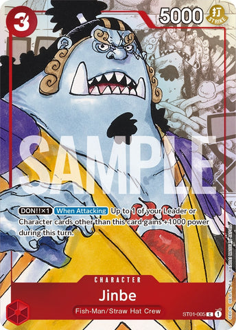 Jinbe - ST01-005 (Alternate Art) (ST01-005) (One Piece Promotion Cards)