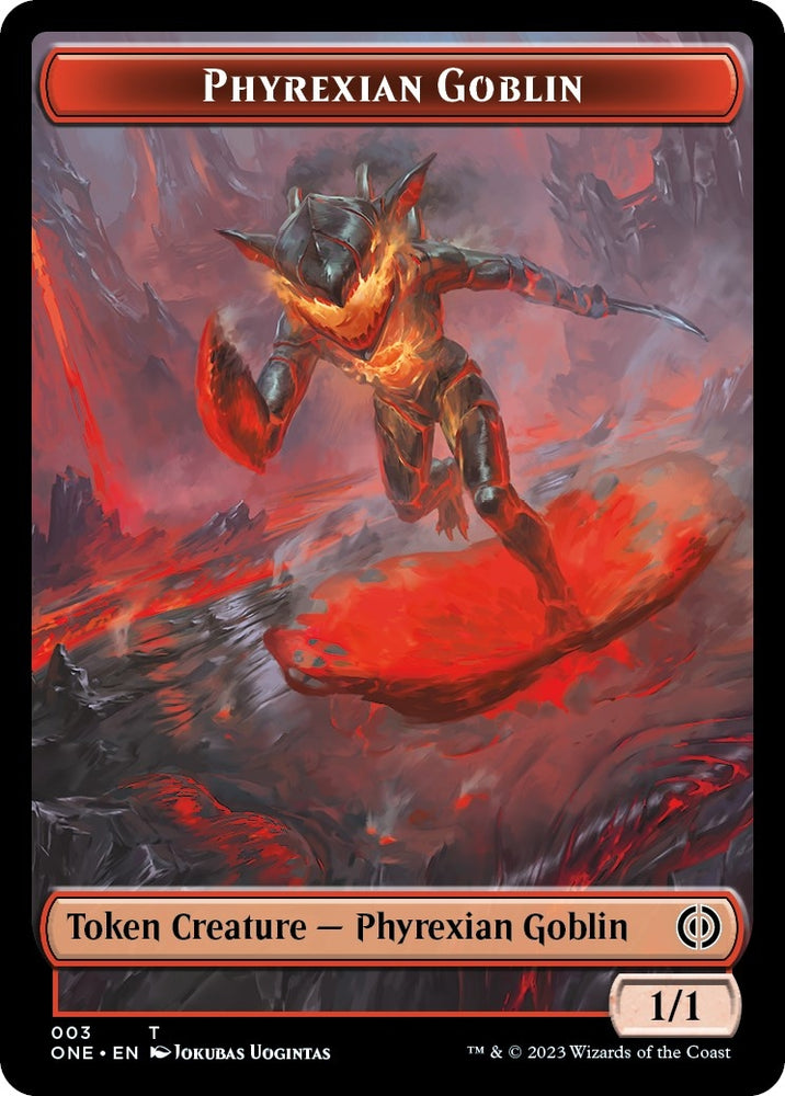 Image for Phyrexian Goblin // Samurai Double-Sided Token (3/2) [Phyrexia: All Will Be One]
