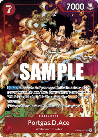 Image for Portgas.D.Ace (Parallel) (OP02-013) - One Piece Card Game