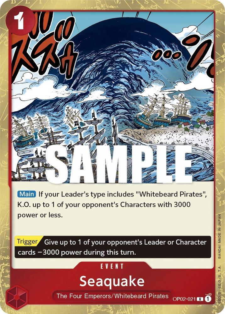 Image for Seaquake (OP02-021) (OP02) - One Piece Card Game