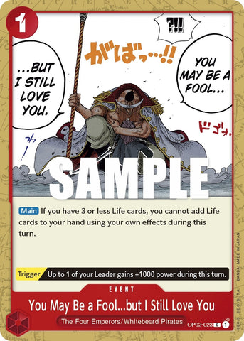 Image for You May Be a Fool...but I Still Love You (OP02-023) (OP02) - One Piece Card Game
