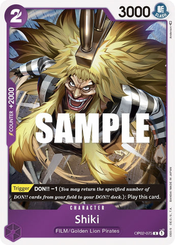 Image for Shiki (OP02-075) (OP02) - One Piece Card Game