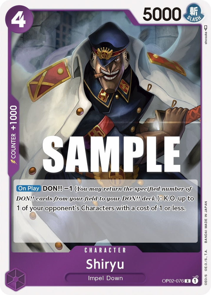 Image for Shiryu (OP02-076) - One Piece Card Game