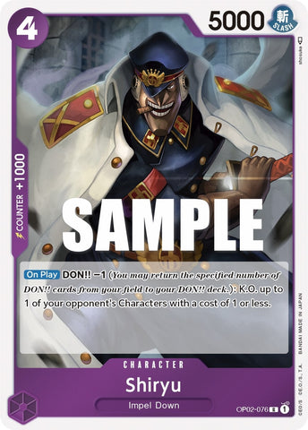 Image for Shiryu (OP02-076) - One Piece Card Game