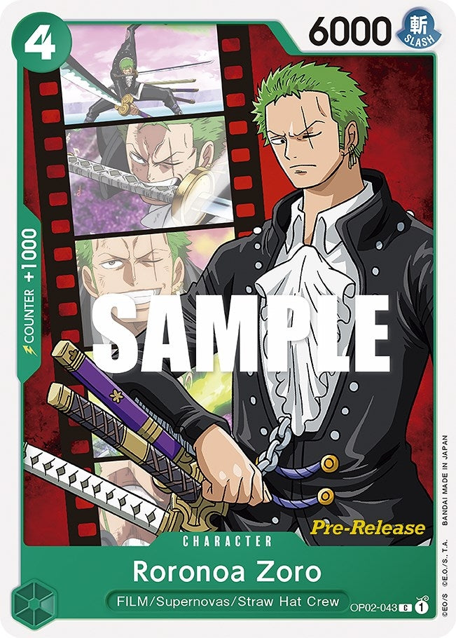Image for Roronoa Zoro (OP02-043) - One Piece Card Game