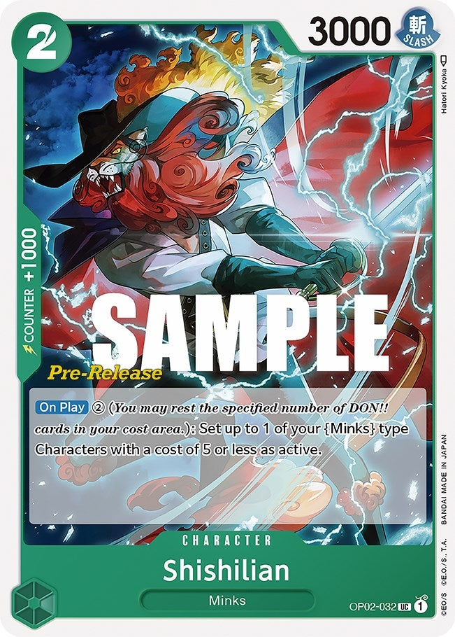 Image for Shishilian (OP02-032) (OP02 PRE) - One Piece Card Game