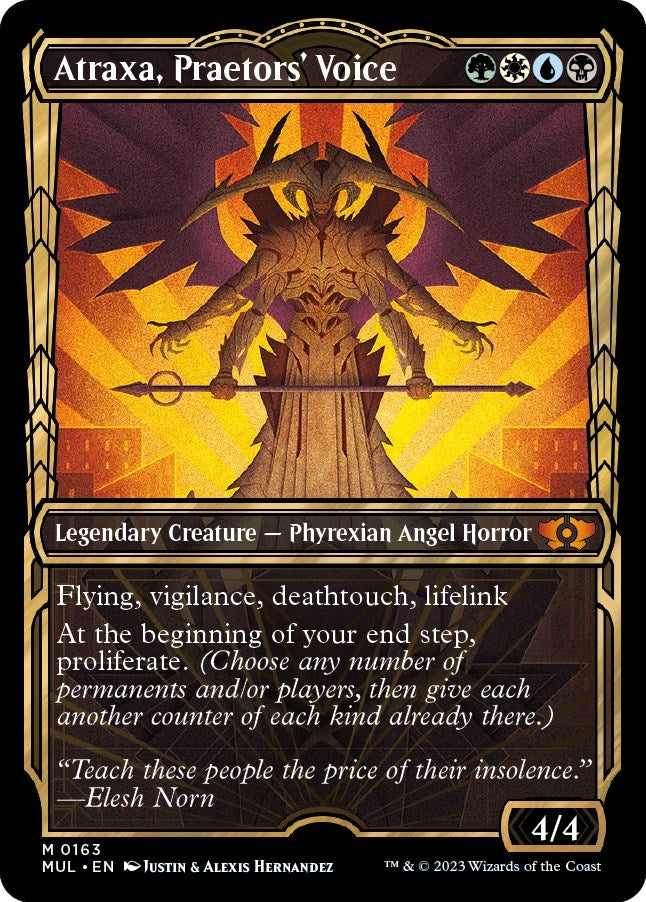 Image for Atraxa, Praetors' Voice (Halo Foil) (163) [March of the Machine: Multiverse Legends]