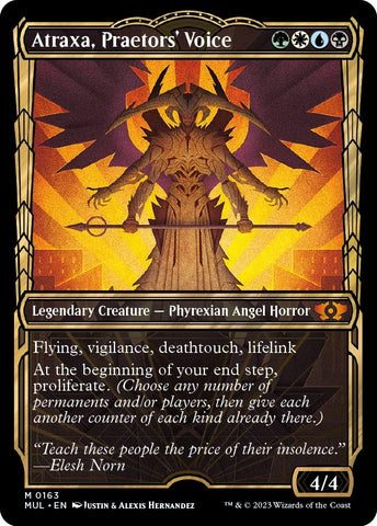 Image for Atraxa, Praetors' Voice (Halo Foil) (163) [March of the Machine: Multiverse Legends]