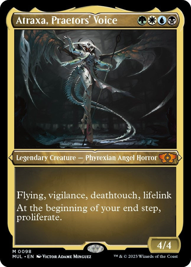 Image for Atraxa, Praetors' Voice (Foil Etched) (98) [March of the Machine: Multiverse Legends]