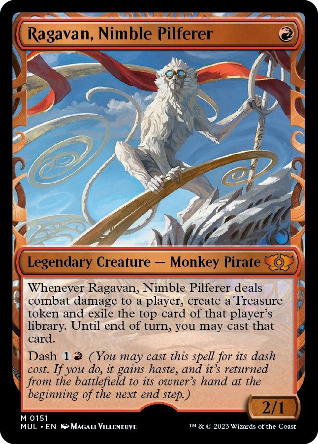 Image for Ragavan, Nimble Pilferer (Halo Foil) (151) [March of the Machine: Multiverse Legends]