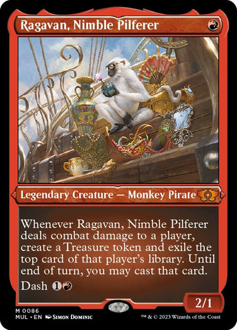 Image for Ragavan, Nimble Pilferer (Foil Etched) (86) [March of the Machine: Multiverse Legends]