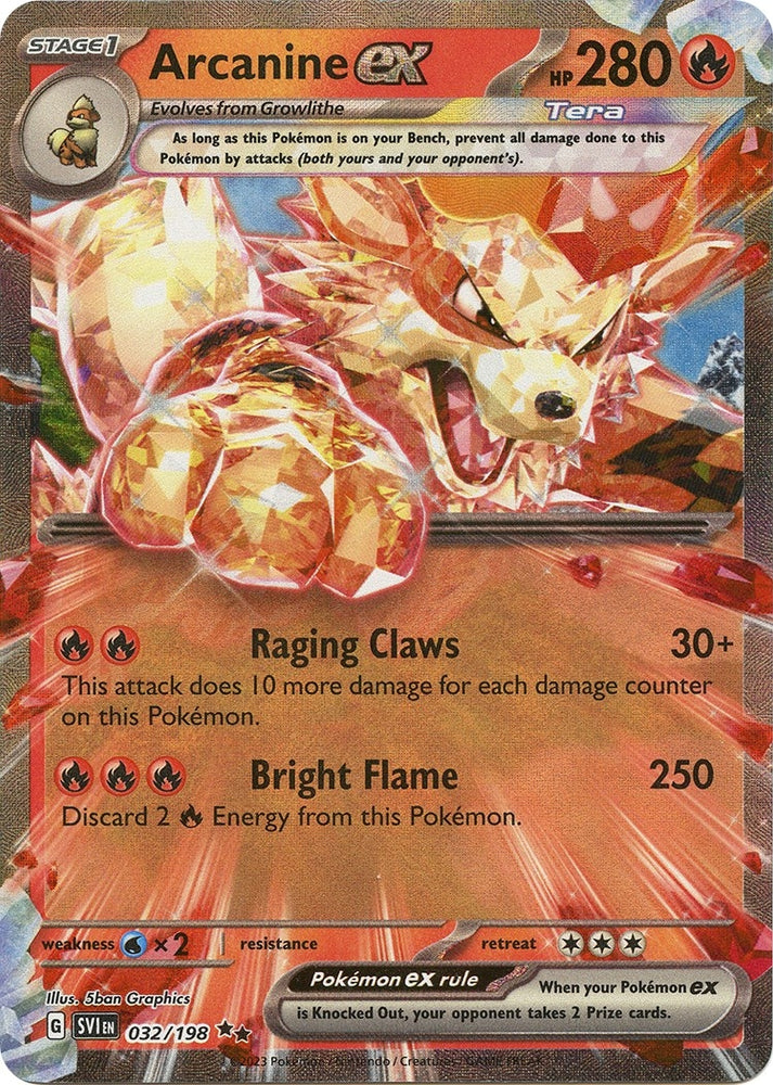 Image for Arcanine ex - 032/198 (032/198) (SV1)