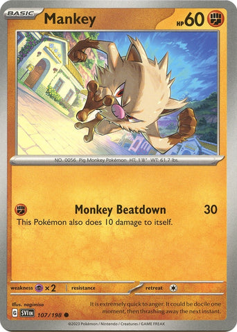 Image for Mankey (107/198) (SV1)