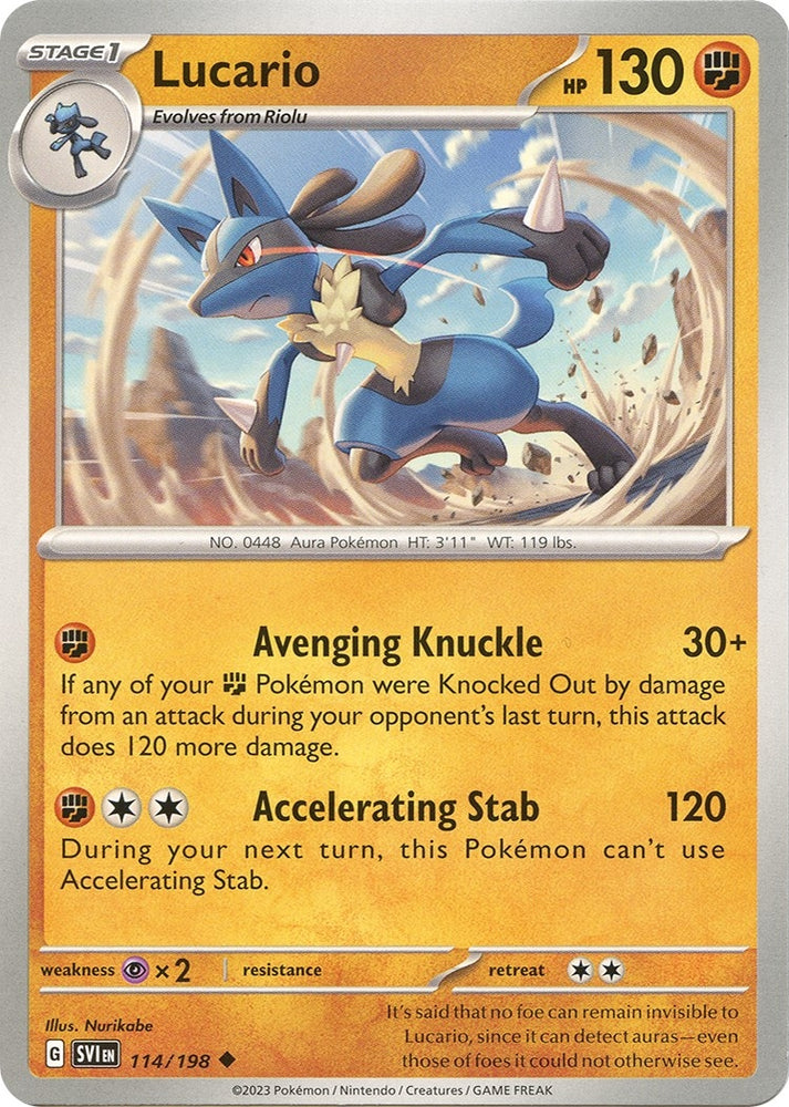 Image for Lucario (114/198) (SV1)